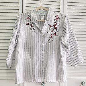Alfred Dunner Petite Madison Avenue Shirt